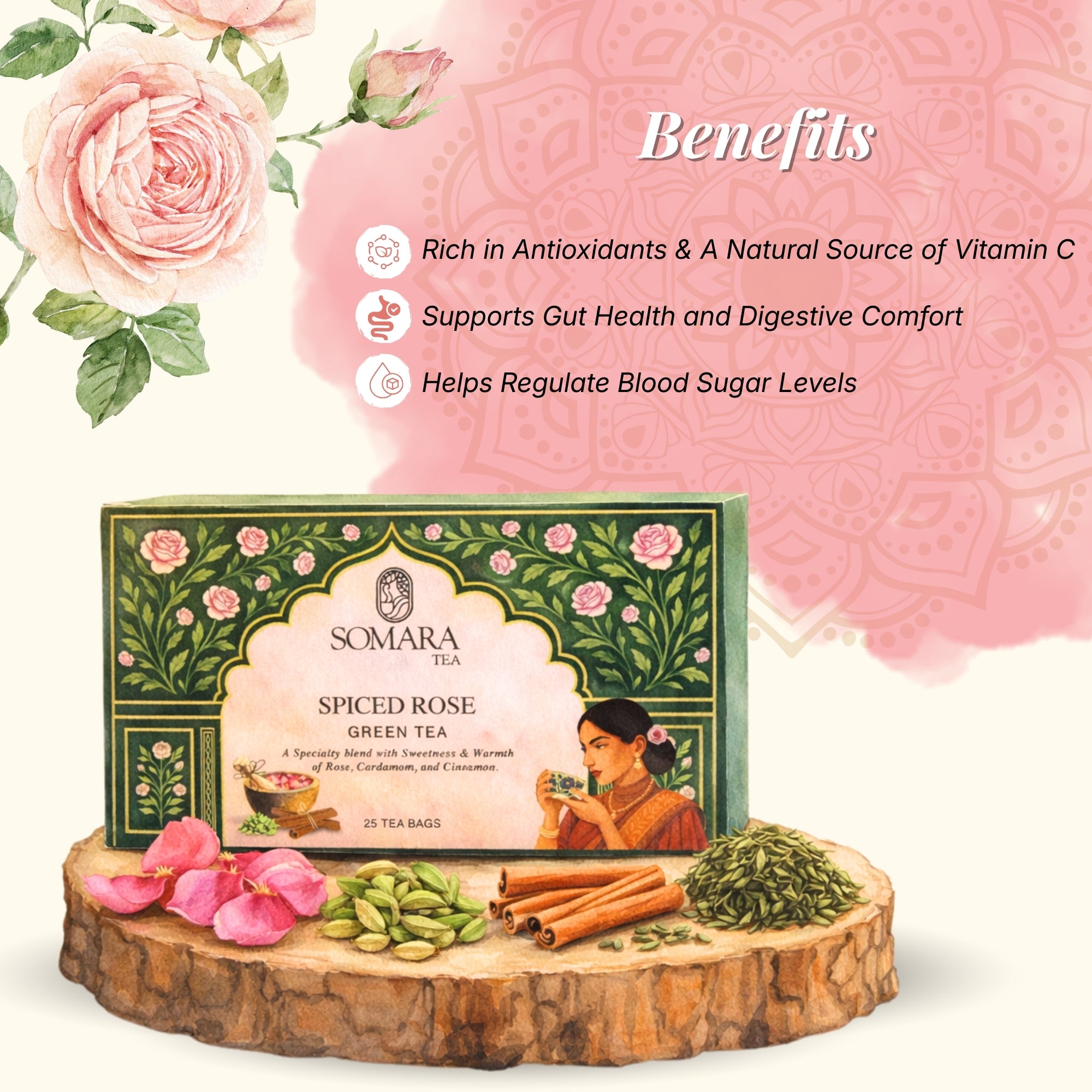 Spiced Rose Green Tea