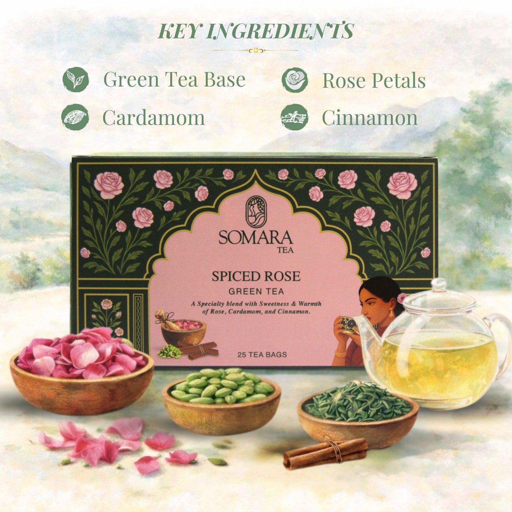 Spiced Rose Green Tea